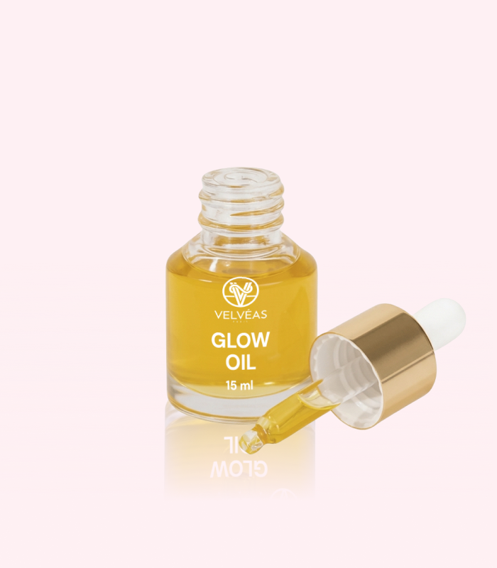 Huile Éclat Glow Oil 15ml Velvéas Paris - huile visage éclat naturel